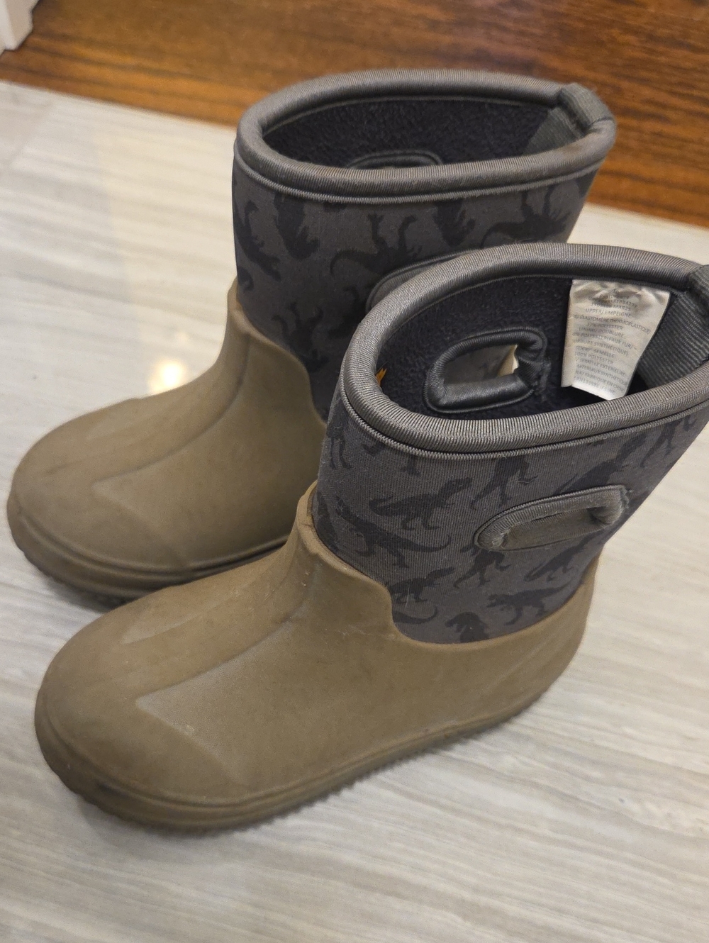 Dinosaur Toddler Size 10 Snow Rain Boot